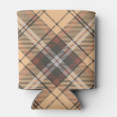 Rafraîchisseur Pour Canette Tartan beige et Brown (Dos)