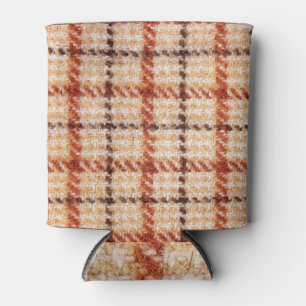 Rafraîchisseur Pour Canette Tartan Design : Texture Textile Classique.