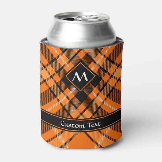 Rafraîchisseur Pour Canette Tartan orange d'Halloween (Can devant)