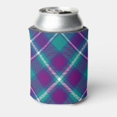 Rafraîchisseur Pour Canette Tartan vert de mer, violet et bleu (Can Dos)