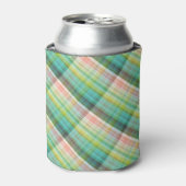 Rafraîchisseur Pour Canette Tartan vert moderne (Can devant)