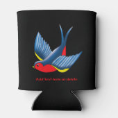 Rafraîchisseur Pour Canette Tatouage bleu rouge avale (Dos)