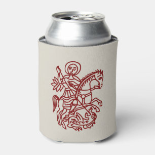 Rafraîchisseur Pour Canette Tatouage du dragon de Saint-Georges et croix de Jé