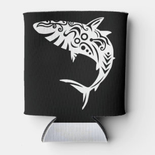 Rafraîchisseur Pour Canette Tatouage tribal de requin maori - idée de cadeau