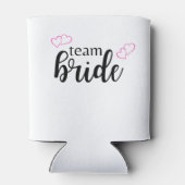 Rafraîchisseur Pour Canette Team Bride Double Coeur - lettrage noir (Dos)