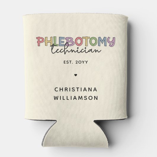 Rafraîchisseur Pour Canette Technicien en pharmacie sur mesure PBT Phlebotomie (Dos)