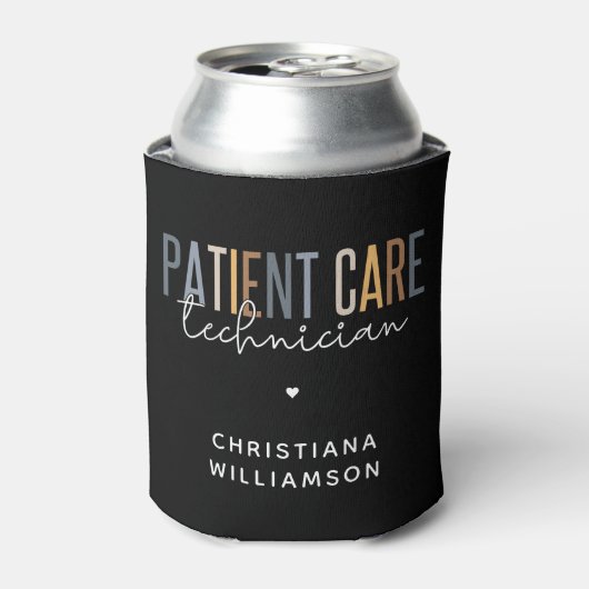 Rafraîchisseur Pour Canette Technicien en soins aux patients sur mesure Cadeau (Can devant)