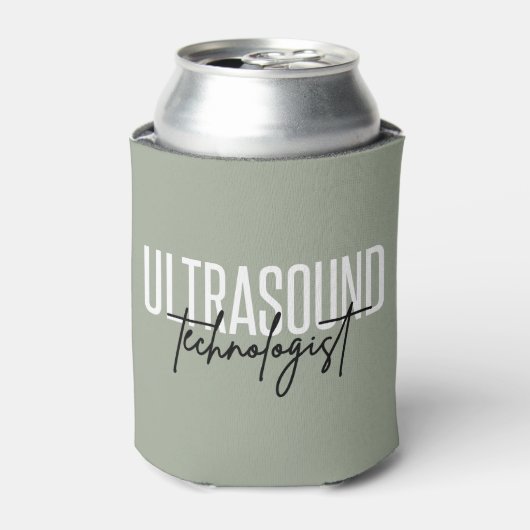 Rafraîchisseur Pour Canette Technologue d'Ultrasound | Cadeaux techniques ultr (Can devant)
