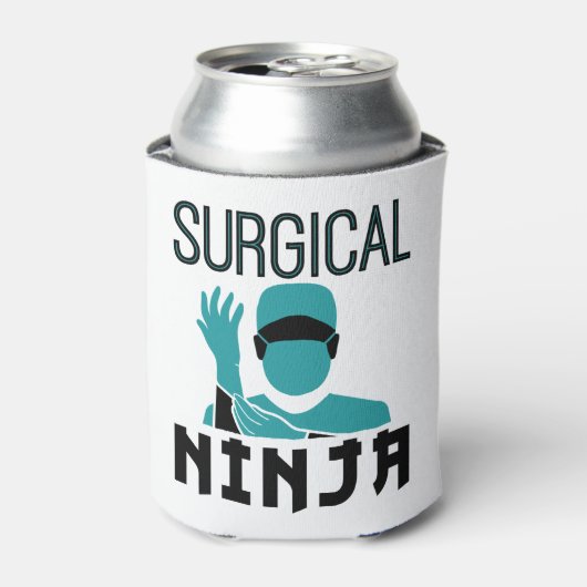 Rafraîchisseur Pour Canette Technologue en chirurgie Ninja Scrub (Can devant)
