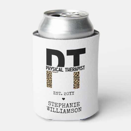 Rafraîchisseur Pour Canette Teetah, physiothérapeute personnalisée PT Imprimer (Can devant)