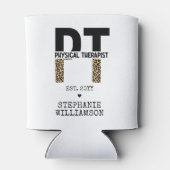 Rafraîchisseur Pour Canette Teetah, physiothérapeute personnalisée PT Imprimer (Dos)