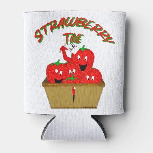 Rafraîchisseur Pour Canette Temps de la fraise ! (Devant)