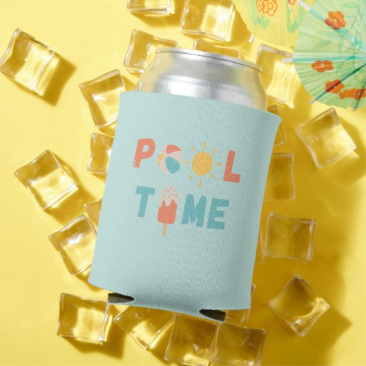 Rafraîchisseur Pour Canette temps de la piscine. Rafraîchisseur pour canette (Été in situ)