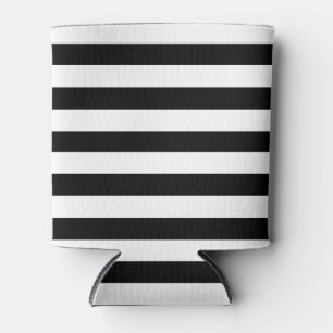 Rafraîchisseur Pour Canette Tendance à la mode en noir et blanc en bandes hor