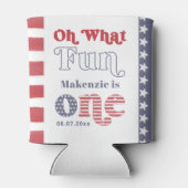 Rafraîchisseur Pour Canette Tendance Rétro Été 1er Anniversaire Fête Favoriser (Dos)