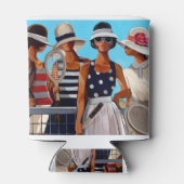 Rafraîchisseur Pour Canette Tennis Ladies par Trish Biddle (Dos)