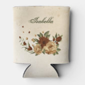 Rafraîchisseur Pour Canette terre cuite rustique verdure fleurie (Devant)