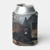 Rafraîchisseur Pour Canette Terre-Neuve Citrouille Halloween effroi (Can devant)