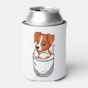 Rafraîchisseur Pour Canette Terrier Jack Russell Mignon de Poche