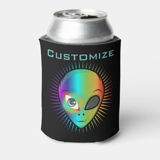 Rafraîchisseur Pour Canette Tête Alien clignotante Tonnerre_Cove (Can Dos)