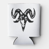 Rafraîchisseur Pour Canette Tête de chèvre maléfique (noir) (Devant)