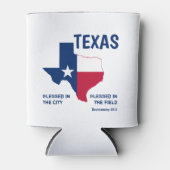 Rafraîchisseur Pour Canette TEXAS Écriture chrétienne Bienheureux Monogramme (Devant)