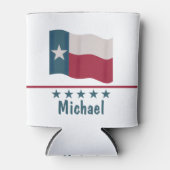 Rafraîchisseur Pour Canette Texas Long Star Nom du drapeau Personnalisé (Devant)