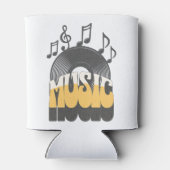 Rafraîchisseur Pour Canette Texte de musique avec enregistrement vinyle (Dos)