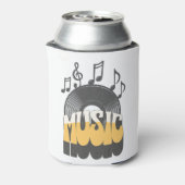 Rafraîchisseur Pour Canette Texte de musique avec enregistrement vinyle (Can Dos)