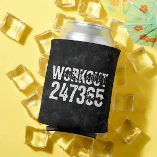 Rafraîchisseur Pour Canette Texte usé et rayé Workout 247365 vintage
