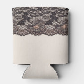 Rafraîchisseur Pour Canette Textile texture avec arrière - plan dentelle. (Dos)