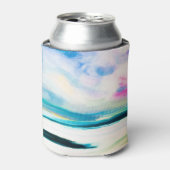 Rafraîchisseur Pour Canette texture à l'huile Abstraite, peinture sur toile. (Can devant)