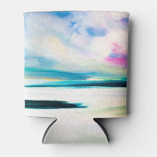 Rafraîchisseur Pour Canette texture à l'huile Abstraite, peinture sur toile. (Devant)