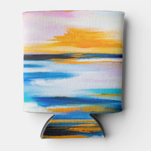 Rafraîchisseur Pour Canette texture Abstraite de l'huile, coucher du soleil pe