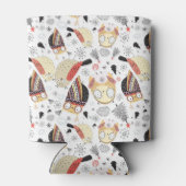 Rafraîchisseur Pour Canette Texture chouette drôle (Dos)