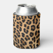 Rafraîchisseur Pour Canette Texture de fourrure de léopard, motif naturel. (Can devant)