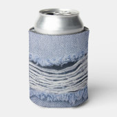 Rafraîchisseur Pour Canette Texture de jean bleu clair torn (Can devant)