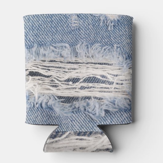 Rafraîchisseur Pour Canette Texture de jean déchiré (Dos)