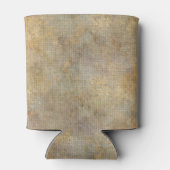 Rafraîchisseur Pour Canette Texture de lin personnalisée rustique (Dos)