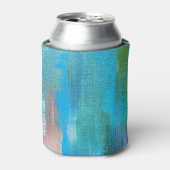 Rafraîchisseur Pour Canette Texture de toile à huile Abstraite (Can devant)