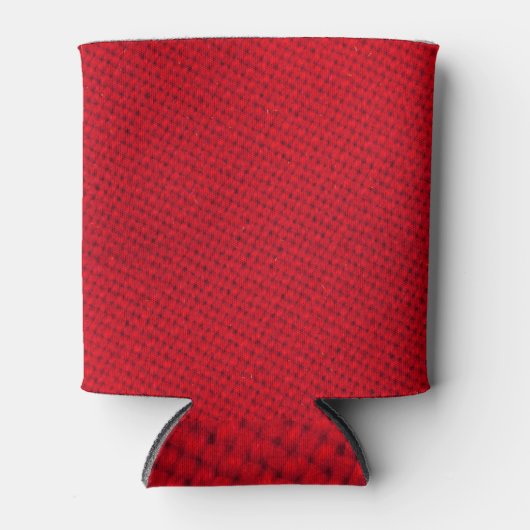 Rafraîchisseur Pour Canette Texture dynamique de tissu rouge (Devant)