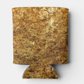 Rafraîchisseur Pour Canette Texture or de luxe, illustration 3D. (Dos)