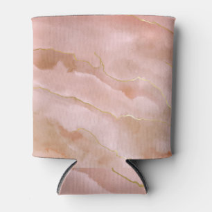 Rafraîchisseur Pour Canette Texture or en marbre rose liquide