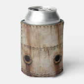 Rafraîchisseur Pour Canette Texture rustique des rivets métalliques (Can devant)
