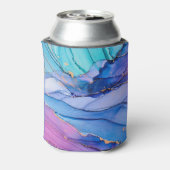 Rafraîchisseur Pour Canette Textures fluides, art abstrait de luxe. (Can Dos)