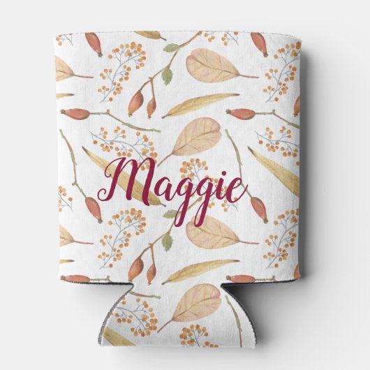 Rafraîchisseur Pour Canette Thanksgiving Fall Woodland Motif (Dos)