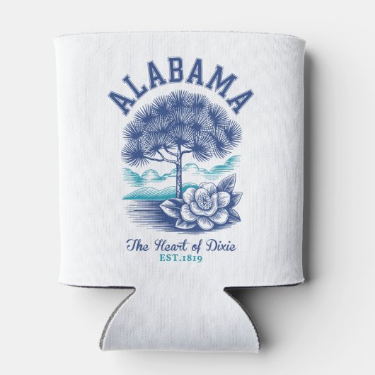 Rafraîchisseur Pour Canette The Heart of Dixie – Alabama Camellia & Tree (Dos)