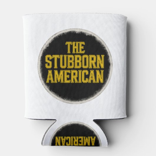 Rafraîchisseur Pour Canette The Stubborn American Bold Emblem can coller (Dos)