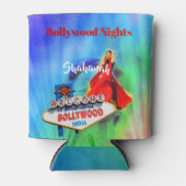 Rafraîchisseur Pour Canette Thème Bollywood Indien Coloré  (Devant)