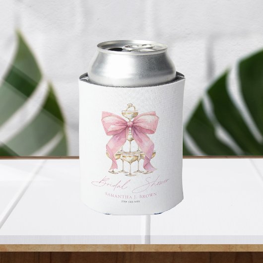 Rafraîchisseur Pour Canette Thème de Fête de Mariage Coquette Rose